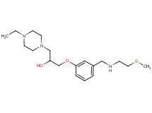 1-(4-ethyl-1-piperazinyl)-3-[3-({[2-(methylthio)ethyl]amino}methyl)phenoxy]-2-propanol