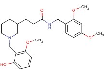 N-(2,4-dimethoxybenzyl)-3-[1-(2-hydroxy-6-methoxybenzyl)-3-piperidinyl]propanamide