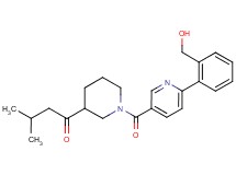 1-[1-({6-[2-(hydroxymethyl)phenyl]pyridin-3-yl}carbonyl)piperidin-3-yl]-3-methylbutan-1-one