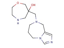 6-(6,7-dihydro-5H-imidazo[1,5-a][1,4]diazepin-8(9H)-ylmethyl)-1,4-oxazepan-6-ol dihydrochloride