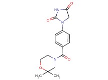 1-{4-[(2,2-dimethyl-4-morpholinyl)carbonyl]phenyl}-2,4-imidazolidinedione