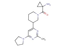 [1-({3-[2-methyl-6-(1-pyrrolidinyl)-4-pyrimidinyl]-1-piperidinyl}carbonyl)cyclopropyl]amine dihydrochloride