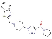 2-({4-[4-(1-pyrrolidinylcarbonyl)-1H-1,2,3-triazol-1-yl]-1-piperidinyl}methyl)-1,3-benzothiazole