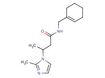 N-(cyclohex-1-en-1-ylmethyl)-3-(2-methyl-1H-imidazol-1-yl)butanamide