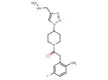 1-(1-{1-[(5-fluoro-2-methylphenyl)acetyl]-4-piperidinyl}-1H-1,2,3-triazol-4-yl)-N-methylmethanamine