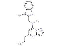 N-methyl-N-[(1-methyl-1H-benzimidazol-2-yl)methyl]-5-propylpyrazolo[1,5-a]pyrimidin-7-amine