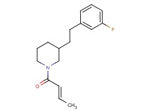 1-[(2E)-but-2-enoyl]-3-[2-(3-fluorophenyl)ethyl]piperidine