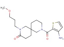 8-[(3-amino-2-thienyl)carbonyl]-2-(3-methoxypropyl)-2,8-diazaspiro[5.5]undecan-3-one