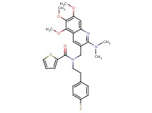 N-{[2-(dimethylamino)-5,6,7-trimethoxy-3-quinolinyl]methyl}-N-[2-(4-fluorophenyl)ethyl]-2-thiophenecarboxamide