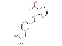 4-({3-[(dimethylamino)methyl]benzyl}amino)pyrimidine-5-carboxylic acid