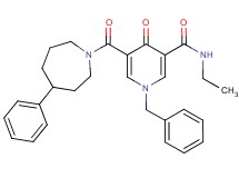 1-benzyl-N-ethyl-4-oxo-5-[(4-phenyl-1-azepanyl)carbonyl]-1,4-dihydro-3-pyridinecarboxamide