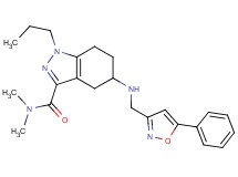 N,N-dimethyl-5-{[(5-phenyl-3-isoxazolyl)methyl]amino}-1-propyl-4,5,6,7-tetrahydro-1H-indazole-3-carboxamide