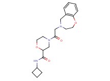 N-cyclobutyl-4-(2,3-dihydro-1,4-benzoxazepin-4(5H)-ylacetyl)-2-morpholinecarboxamide