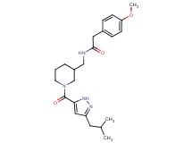 N-({1-[(3-isobutyl-1H-pyrazol-5-yl)carbonyl]-3-piperidinyl}methyl)-2-(4-methoxyphenyl)acetamide