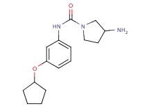 3-amino-N-[3-(cyclopentyloxy)phenyl]-1-pyrrolidinecarboxamide hydrochloride