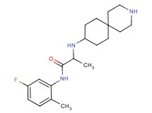2-(3-azaspiro[5.5]undec-9-ylamino)-N-(5-fluoro-2-methylphenyl)propanamide
