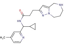 N-[cyclopropyl(4-methyl-2-pyridinyl)methyl]-3-(5,6,7,8-tetrahydro-4H-pyrazolo[1,5-a][1,4]diazepin-2-yl)propanamide dihydrochloride