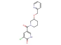 3-chloro-5-{[3-(pyridin-2-ylmethoxy)piperidin-1-yl]carbonyl}pyridin-2(1H)-one
