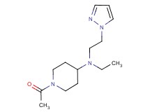 1-acetyl-N-ethyl-N-[2-(1H-pyrazol-1-yl)ethyl]piperidin-4-amine