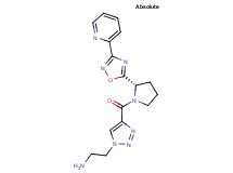 2-(4-{[(2S)-2-(3-pyridin-2-yl-1,2,4-oxadiazol-5-yl)pyrrolidin-1-yl]carbonyl}-1H-1,2,3-triazol-1-yl)ethanamine
