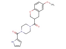 1-[(6-methoxy-3,4-dihydro-2H-chromen-3-yl)carbonyl]-4-(1H-pyrrol-2-ylcarbonyl)piperazine