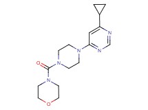 4-{[4-(6-cyclopropylpyrimidin-4-yl)piperazin-1-yl]carbonyl}morpholine