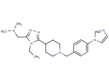 1-(4-ethyl-5-{1-[4-(1H-imidazol-1-yl)benzyl]piperidin-4-yl}-4H-1,2,4-triazol-3-yl)-N,N-dimethylmethanamine