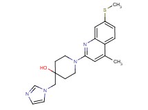 4-(1H-imidazol-1-ylmethyl)-1-[4-methyl-7-(methylthio)quinolin-2-yl]piperidin-4-ol