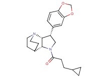 (3R*,3aR*,7aR*)-3-(1,3-benzodioxol-5-yl)-1-(3-cyclopropylpropanoyl)octahydro-4,7-ethanopyrrolo[3,2-b]pyridine
