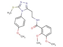 2,3-dimethoxy-N-{2-[4-(4-methoxyphenyl)-5-(methylthio)-4H-1,2,4-triazol-3-yl]ethyl}benzamide