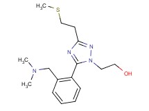 2-{5-{2-[(dimethylamino)methyl]phenyl}-3-[2-(methylthio)ethyl]-1H-1,2,4-triazol-1-yl}ethanol