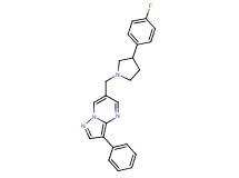 6-{[3-(4-fluorophenyl)pyrrolidin-1-yl]methyl}-3-phenylpyrazolo[1,5-a]pyrimidine