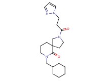 7-(cyclohexylmethyl)-2-[3-(1H-pyrazol-1-yl)propanoyl]-2,7-diazaspiro[4.5]decan-6-one