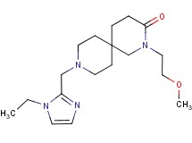 9-[(1-ethyl-1H-imidazol-2-yl)methyl]-2-(2-methoxyethyl)-2,9-diazaspiro[5.5]undecan-3-one