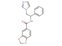 N-[2-(1H-imidazol-1-yl)-1-phenylethyl]-1,3-benzodioxole-5-carboxamide