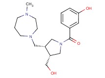 3-({(3R*,4R*)-3-(hydroxymethyl)-4-[(4-methyl-1,4-diazepan-1-yl)methyl]pyrrolidin-1-yl}carbonyl)phenol