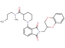N-butyl-1-[2-(2,3-dihydro-1,4-benzodioxin-2-ylmethyl)-1,3-dioxo-2,3-dihydro-1H-isoindol-4-yl]-N-methyl-3-piperidinecarboxamide