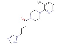 1-(3-methyl-2-pyridinyl)-4-[4-(1H-1,2,4-triazol-1-yl)butanoyl]piperazine