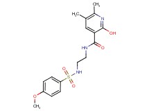 2-hydroxy-N-(2-{[(4-methoxyphenyl)sulfonyl]amino}ethyl)-5,6-dimethylnicotinamide