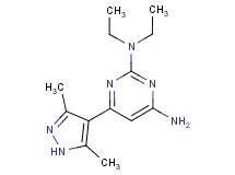 6-(3,5-dimethyl-1H-pyrazol-4-yl)-N~2~,N~2~-diethylpyrimidine-2,4-diamine