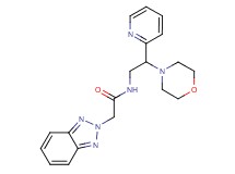 2-(2H-1,2,3-benzotriazol-2-yl)-N-(2-morpholin-4-yl-2-pyridin-2-ylethyl)acetamide