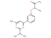 2-[3-(2-isopropyl-6-methylpyrimidin-4-yl)phenoxy]propanamide