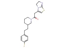 3-(2-{3-[2-(4-fluorophenyl)ethyl]-1-piperidinyl}-2-oxoethyl)-5,6-dihydroimidazo[2,1-b][1,3]thiazole