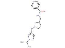 N-({1-[(1-isopropyl-1H-pyrrol-3-yl)methyl]pyrrolidin-3-yl}methyl)isonicotinamide