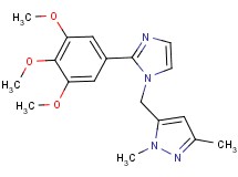 1,3-dimethyl-5-{[2-(3,4,5-trimethoxyphenyl)-1H-imidazol-1-yl]methyl}-1H-pyrazole
