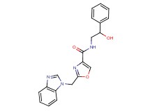 2-(1H-benzimidazol-1-ylmethyl)-N-(2-hydroxy-2-phenylethyl)-1,3-oxazole-4-carboxamide
