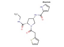 (4S)-N-ethyl-4-[(1H-pyrrol-2-ylcarbonyl)amino]-1-(2-thienylacetyl)-L-prolinamide