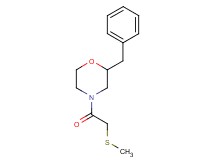 2-benzyl-4-[(methylthio)acetyl]morpholine
