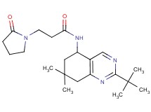 N-(2-tert-butyl-7,7-dimethyl-5,6,7,8-tetrahydro-5-quinazolinyl)-3-(2-oxo-1-pyrrolidinyl)propanamide