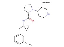 N-[1-(3-methylbenzyl)cyclopropyl]-1-piperidin-4-yl-L-prolinamide